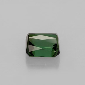 Tourmaline vert naturelle taille émeraude, 1,47 ct, VVS