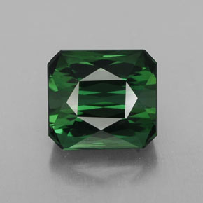 Tourmaline vert naturelle taille émeraude, 2,80 ct, VVS