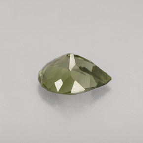 Tourmaline vert naturelle en forme de poire, 1,00 ct, VVS