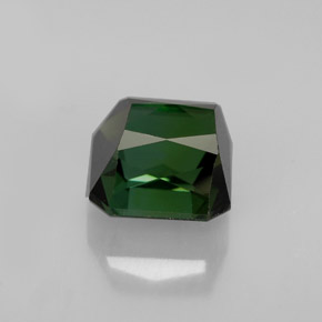 Tourmaline vert naturelle taille émeraude, 2,14 ct, VVS