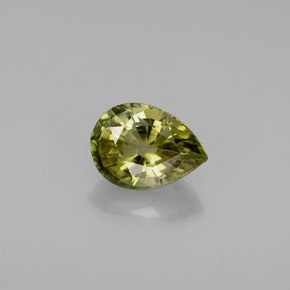 Tourmaline or naturelle en forme de poire, 0,81 ct, VVS-VS