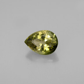 Tourmaline or naturelle en forme de poire, 0,81 ct, VVS-VS