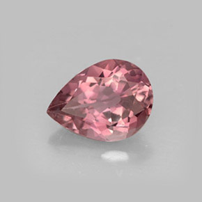 Tourmaline rose naturelle en forme de poire, 1,03 ct, VVS-VS