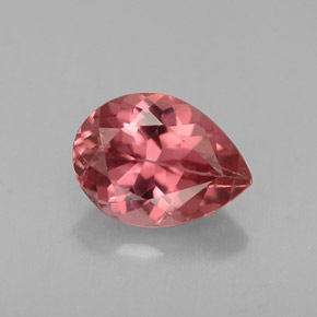 Tourmaline rose naturelle en forme de poire, 1,03 ct, VVS-VS