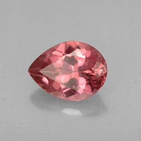 Tourmaline rose naturelle en forme de poire, 1,03 ct, VVS-VS