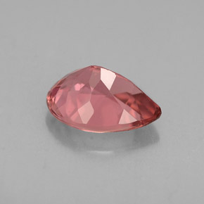 Tourmaline rose naturelle en forme de poire, 1,03 ct, VVS-VS