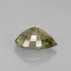 Tourmaline vert naturelle en forme de poire, 1,18 ct, VVS