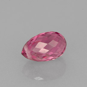 Tourmaline rose naturelle briolette, 0,98 ct, VVS-VS
