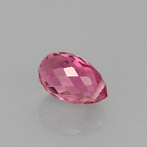 Tourmaline rose naturelle briolette, 0,98 ct, VVS-VS