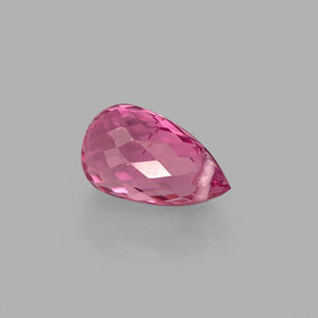Tourmaline rose naturelle briolette, 0,95 ct, VVS-VS