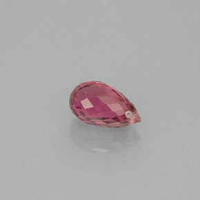 Tourmaline rose naturelle briolette, 0,88 ct, VVS-VS