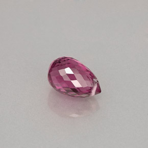 Tourmaline violet naturelle briolette, 1,18 ct, VS