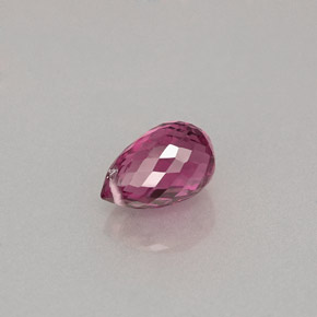 Tourmaline violet naturelle briolette, 1,18 ct, VS