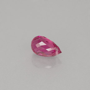 Tourmaline rose naturelle briolette, 0,84 ct, VVS-VS