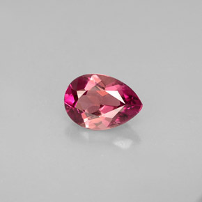 Tourmaline rose naturelle en forme de poire, 0,64 ct, VVS-VS