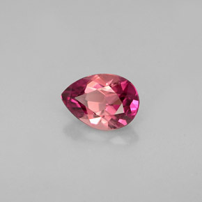 Tourmaline rose naturelle en forme de poire, 0,64 ct, VVS-VS