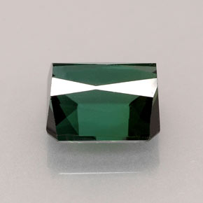Tourmaline vert naturelle taille émeraude, 2,33 ct, VVS