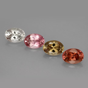 Achetez naturel ct multicolore tourmaline gems, coupe ovale, en provenance nigeria chez gemselect. en stock, livraison internationale!