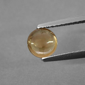 Tourmaline jaune naturelle transparent, 0,74 ct, transparent / translucide