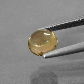 Tourmaline jaune naturelle transparent, 0,74 ct, transparent / translucide