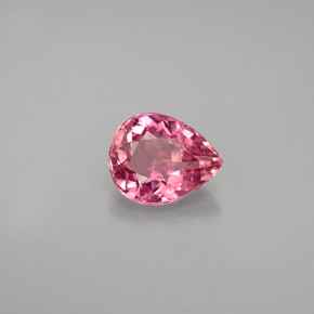 Tourmaline rose naturelle en forme de poire, 0,66 ct, VS