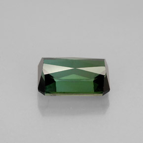 Tourmaline vert naturelle taille émeraude, 1,74 ct, VVS-VS
