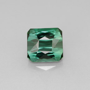 Tourmaline vert naturelle taille émeraude, 1,86 ct, VS