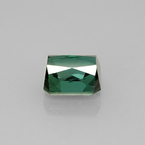 Tourmaline vert naturelle taille émeraude, 1,86 ct, VS