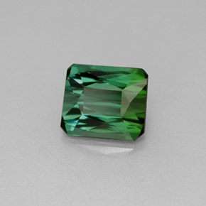 Tourmaline vert naturelle taille émeraude, 1,83 ct, VVS-VS