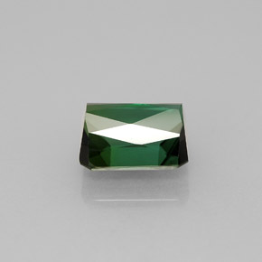 Tourmaline vert naturelle taille émeraude, 1,83 ct, VVS-VS