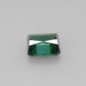 Tourmaline vert naturelle taille émeraude, 1,70 ct, VVS-VS