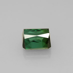 Tourmaline vert naturelle taille émeraude, 1,98 ct, VVS-VS