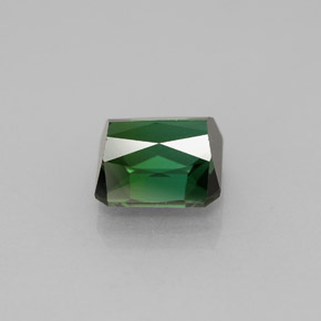 Tourmaline vert naturelle taille émeraude, 1,93 ct, VVS