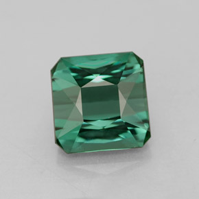 Tourmaline vert naturelle taille émeraude, 1,81 ct, VVS-VS