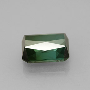 Tourmaline vert naturelle taille émeraude, 1,51 ct, VVS-VS