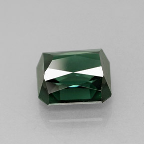 Tourmaline vert naturelle taille émeraude, 1,81 ct, VVS-VS