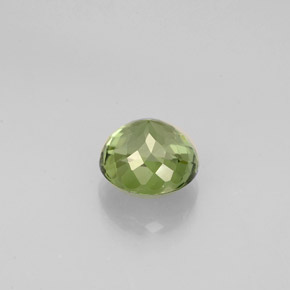 Tourmaline vert naturelle coupe roude, 0,90 ct, VVS