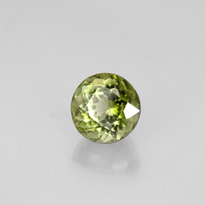 Tourmaline vert naturelle coupe roude, 0,93 ct, VS