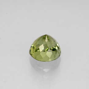 Tourmaline vert naturelle coupe roude, 0,93 ct, VS
