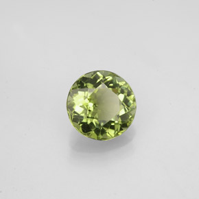 Tourmaline vert naturelle coupe roude, 1,15 ct, VVS-VS