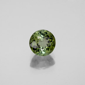 Tourmaline vert naturelle coupe roude, 0,98 ct, VS-SI