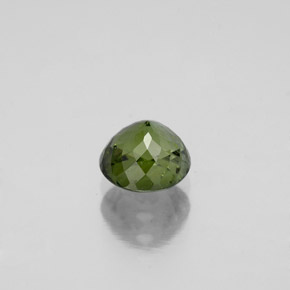 Tourmaline vert naturelle coupe roude, 0,98 ct, VS-SI