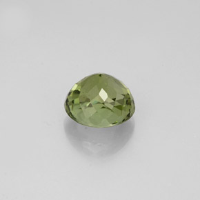 Tourmaline vert naturelle coupe roude, 0,95 ct, VVS