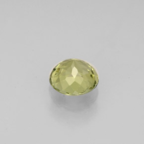 Tourmaline jaune naturelle coupe roude, 0,78 ct, VVS