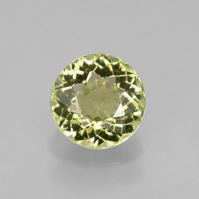 Tourmaline vert naturelle coupe roude, 0,74 ct, VVS