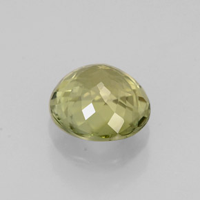 Tourmaline vert naturelle coupe roude, 0,88 ct, VVS