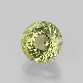 Tourmaline vert naturelle coupe roude, 0,95 ct, VVS-VS