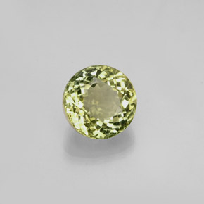 Tourmaline vert naturelle coupe roude, 1,10 ct, VVS