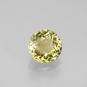 Tourmaline vert naturelle coupe roude, 0,89 ct, VVS