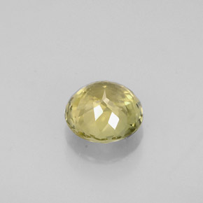 Tourmaline vert naturelle coupe roude, 0,89 ct, VVS